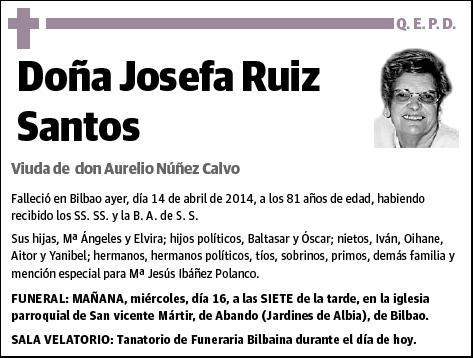 RUIZ SANTOS,JOSEFA