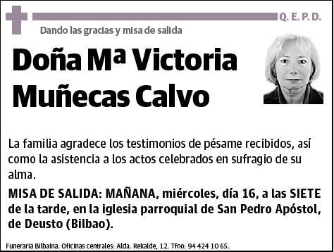 MUÑECAS CALVO,MARIA VICTORIA