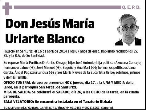 URIARTE BLANCO,JESUS MARIA