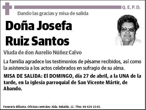 RUIZ SANTOS,JOSEFA