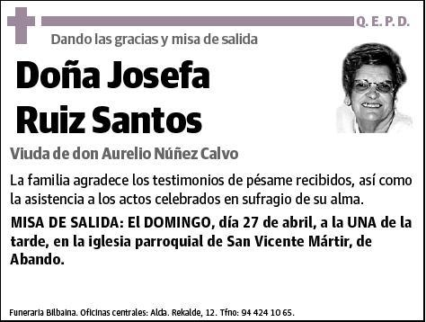 RUIZ SANTOS,JOSEFA