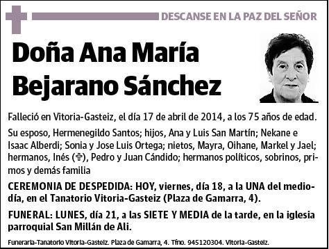 BEJARANO SANCHEZ,ANA MARIA