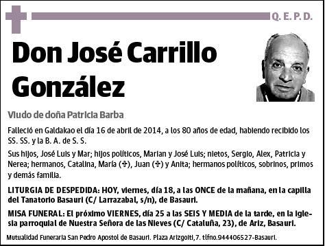 CARRILLO GONZALEZ,JOSE