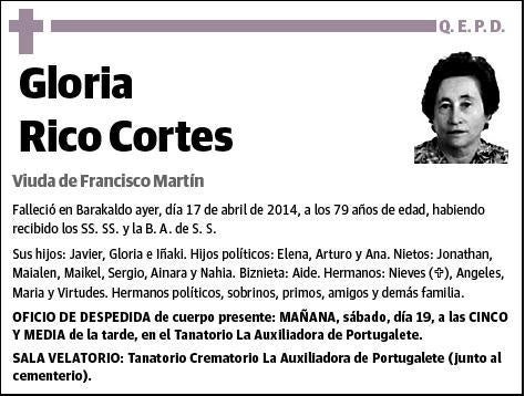 RICO CORTES,GLORIA