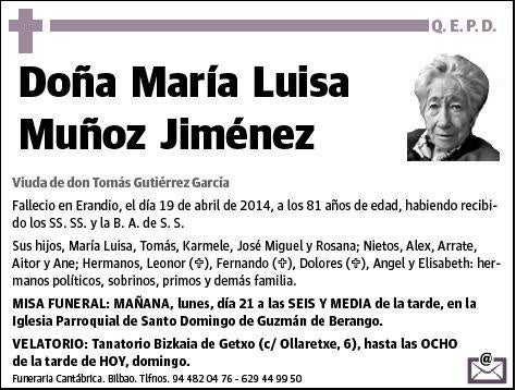 MUÑOZ JIMENEZ,MARIA LUISA