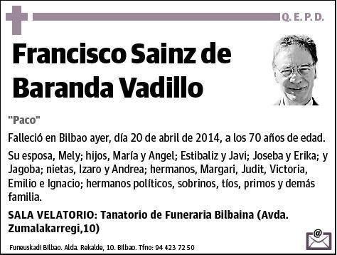 SAINZ DE BARANDA VADILLO,FRANCISCO