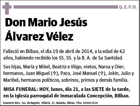 ALVAREZ VELEZ,MARIO JESUS