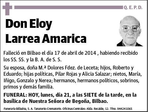 LARREA AMARICA,ELOY