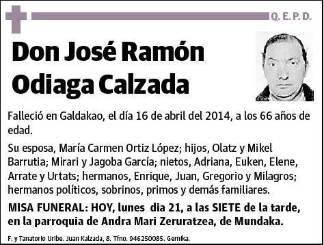 ODIAGA CALZADA,JOSE RAMON