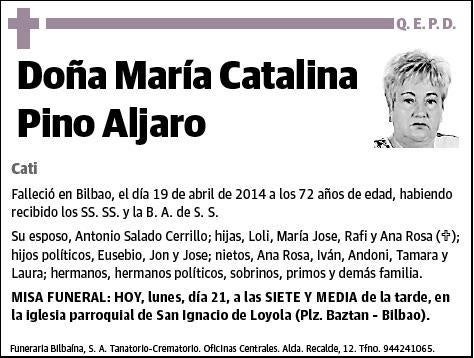 PINO ALJARO,MARIA CATALINA