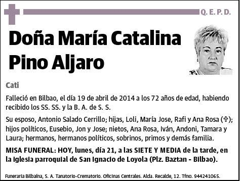 PINO ALJARO,MARIA CATALINA