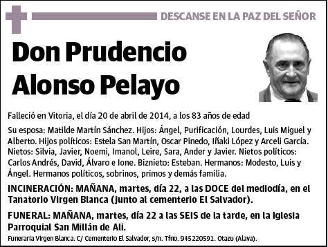 ALONSO PELAYO,PRUDENCIO