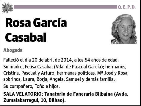 GARCIA CASABAL,ROSA