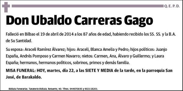 CARRERAS GAGO,UBALDO