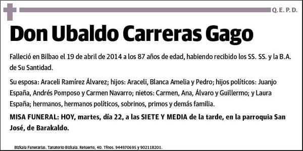 CARRERAS GAGO,UBALDO