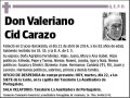CID CARAZO,VALERIANO