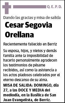 SEGOVIA ORELLANA,CESAR