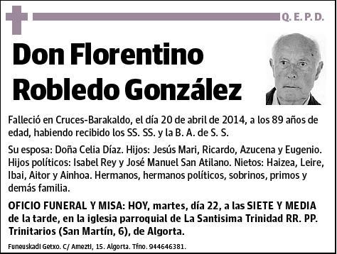 ROBLEDO GONZALEZ,FLORENTINO