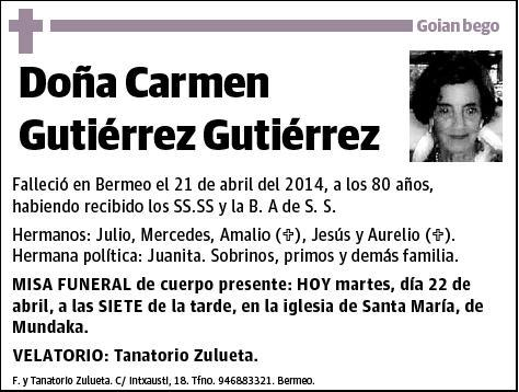 GUTIERREZ GUTIERREZ,CARMEN