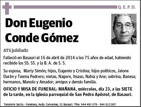 CONDE GOMEZ,EUGENIO