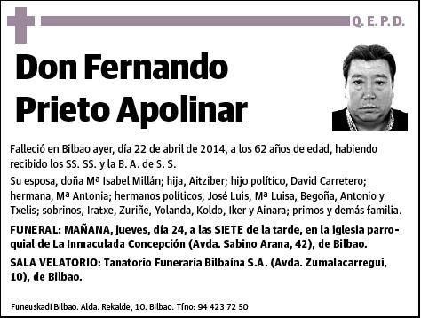 PRIETO APOLINAR,FERNANDO