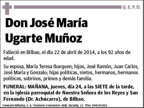 UGARTE MUÑOZ,JOSE MARIA