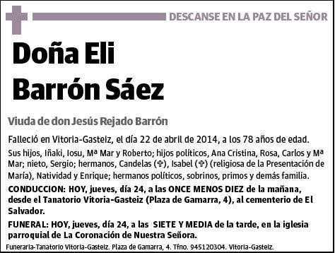 BARRON SAEZ,ELI