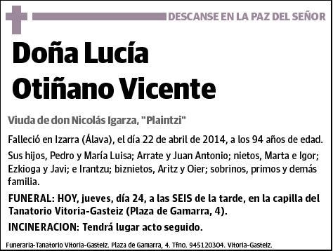 OTIÑANO VICENTE,LUCIA