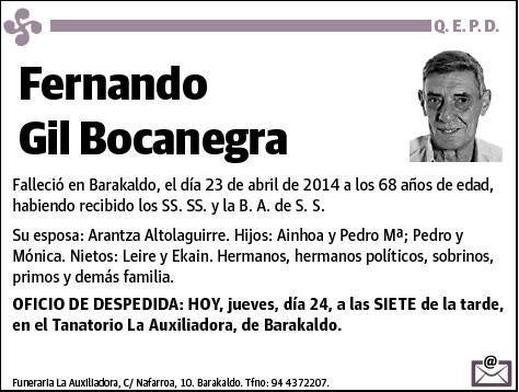 GIL BOCANEGRA,FERNANDO