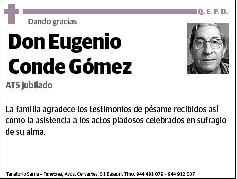 CONDE GOMEZ,EUGENIO