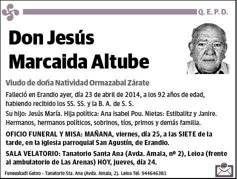 MARCAIDA ALTUBE,JESUS