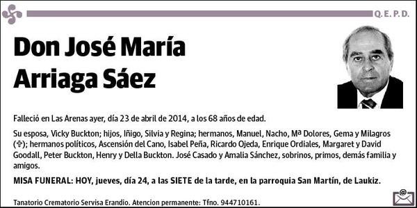 ARRIAGA SAEZ,JOSE MARIA