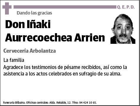 AURRECOECHEA ARRIEN,IÑAKI