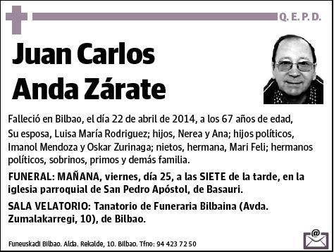 ANDA ZARATE,JUAN CARLOS