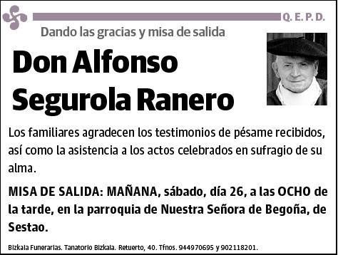 SEGUROLA RANERO,ALFONSO