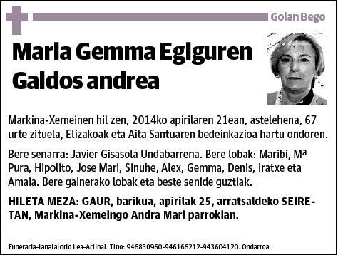 EGIGUREN GALDOS,MARIA GEMMA