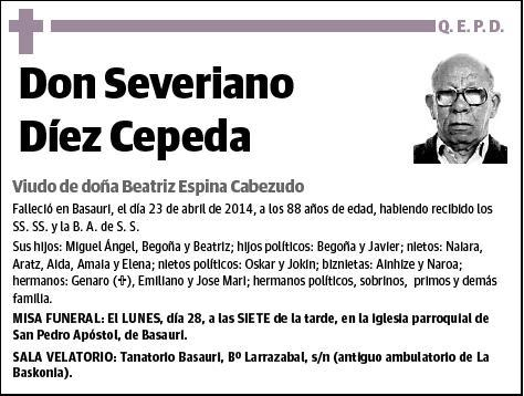 DIEZ CEPEDA,SEVERIANO