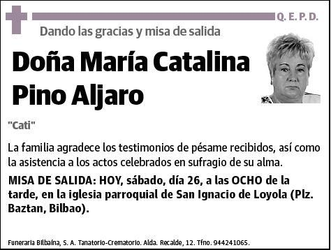 PINO ALJARO,MARIA CATALINA