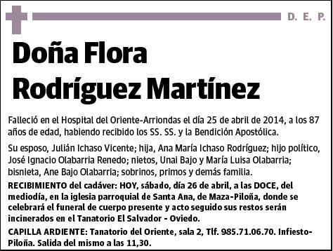 RODRIGUEZ MARTINEZ,FLORA