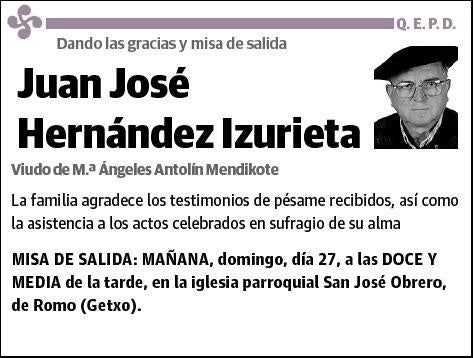 HERNANDEZ IZURIETA,JUAN JOSE