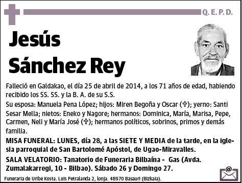 SANCHEZ REY,JESUS