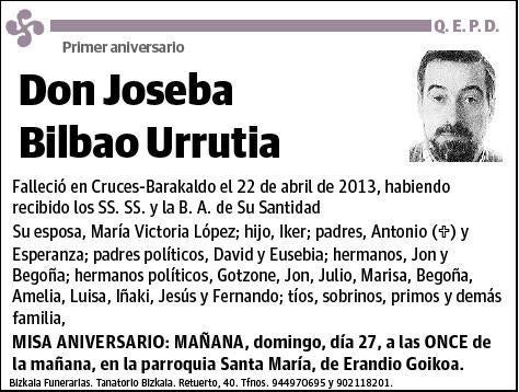 BILBAO URRUTIA,JOSEBA