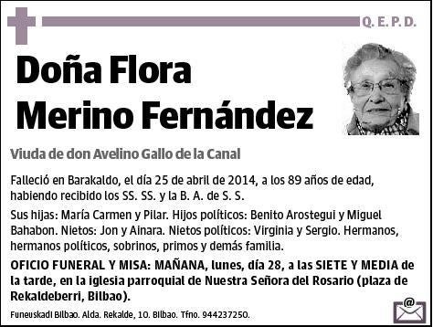 MERINO FERNANDEZ,FLORA