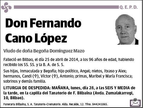 CANO LOPEZ,FERNANDO