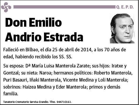 ANDRIO ESTRADA,EMILIO