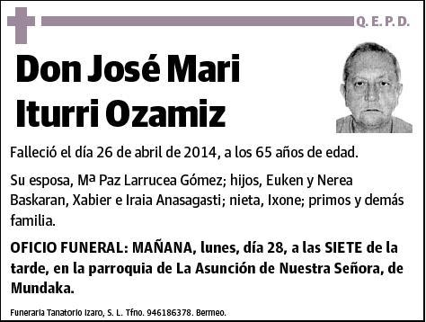 ITURRI OZAMIZ,JOSE MARI