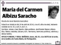 ALBIZU SARACHO,MARIA DEL CARMEN
