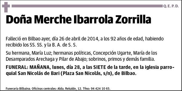 IBARROLA ZORRILLA,MERCHE