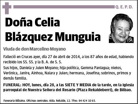 BLAZQUEZ MUNGUIA,CELIA