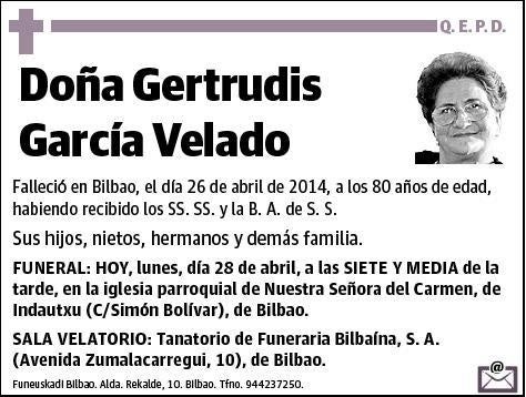 GARCIA VELADO,GERTRUDIS